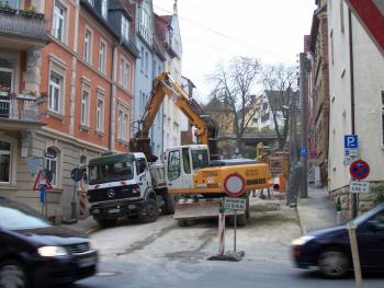 Stadt Jena, Melanchthonstraße,
Rekonstruktion Mischwassersammler und Trinkwasserleitung