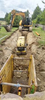 Zeulenroda, Südtangente 4. BA
Kanalbau in der Lichtensteinsiedlung