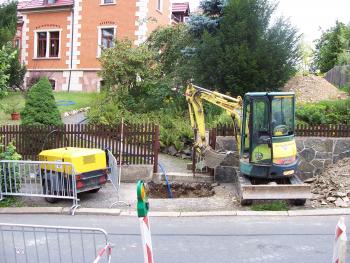 Stadt Greiz,
Neuverlegung Trinkwasser-Hausanschluß