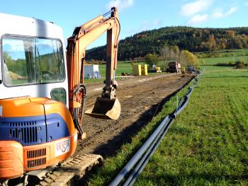 Stadt Saalburg-Ebersdorf,
Trinkwasser- und Abwasserdruckleitung am Stauseeufer in Kloster